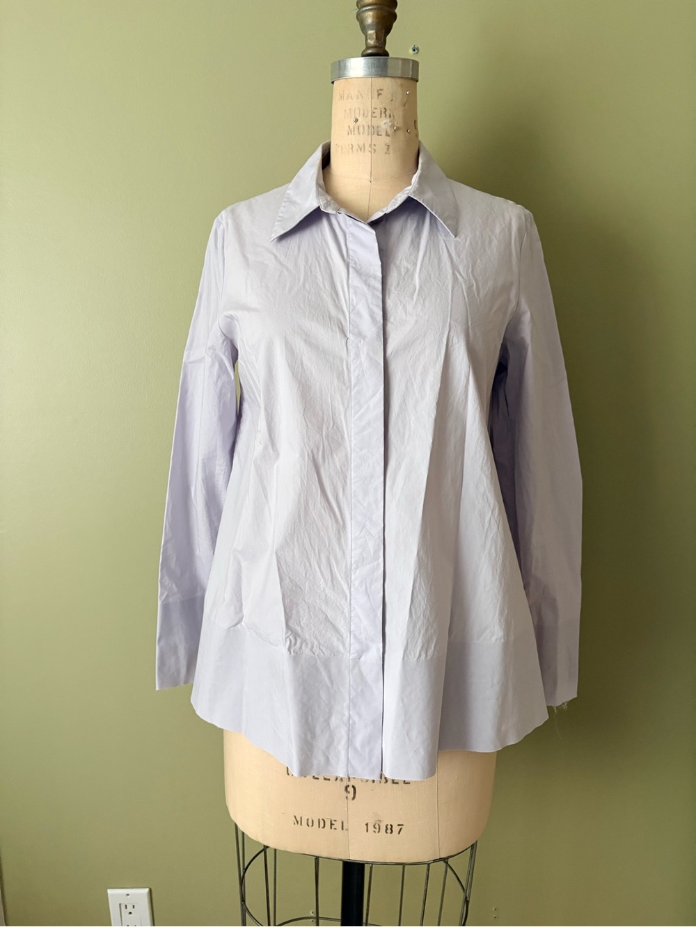 COS Light Lavender Button-Down Collared Shirt